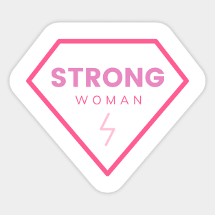 strong woman Sticker